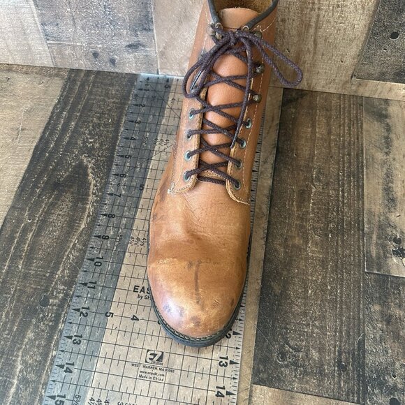 Chippewa Vintage Steel Toe Ankle Brown Work Boots Mens 12 - Picture 4 of 12